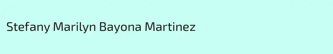 Stefany Marilyn Bayona Martinez